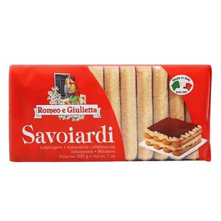 意大利进口梁山伯与朱丽叶手指饼干提拉米苏马斯卡嘭拇指饼原材料