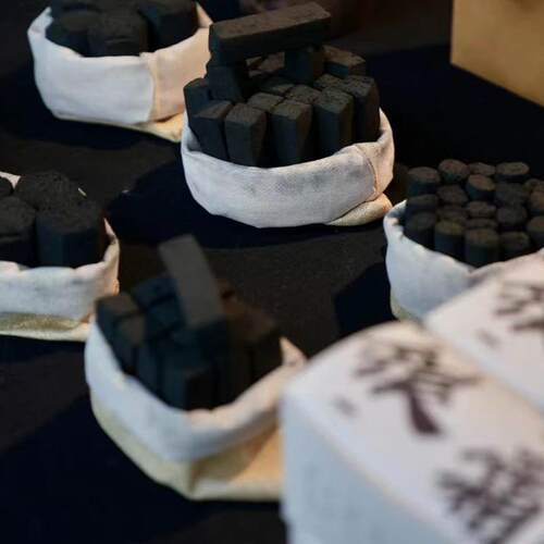 赋石竹炭促销酒精块点燃