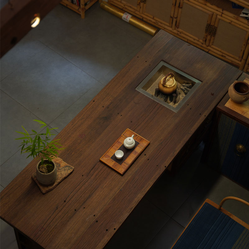 赋石茶桌多用火钵围炉