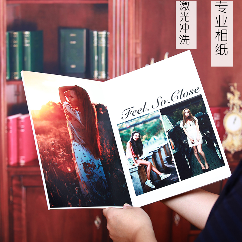 相册定制闺蜜旅行照片书同学纪念册亲子成长册情侣相册DIY