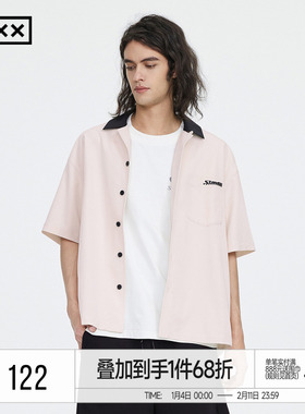 INXX Standby 明星同款休闲街头短袖衬衫翻领衬衣