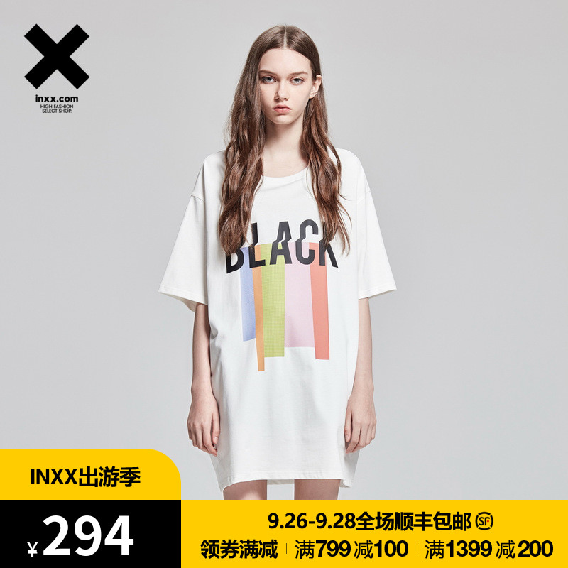 ¡¾INXX¡¿Black and Blank ³±×Öĸӡ»¨É«²Ê¶ÌÐäTÐôͨ¿îTM72012587