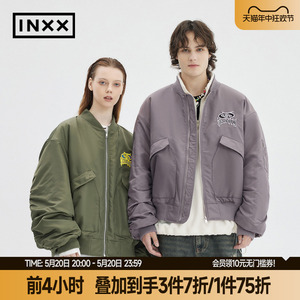 【INXX】Standby 美式复古棒球服外套男女同款高街夹克棉服潮