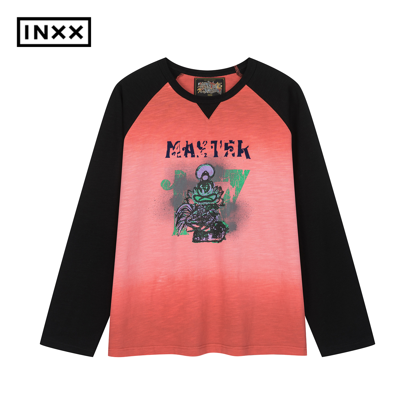 INXX洗水印花长袖T恤男女同款XSF3016071