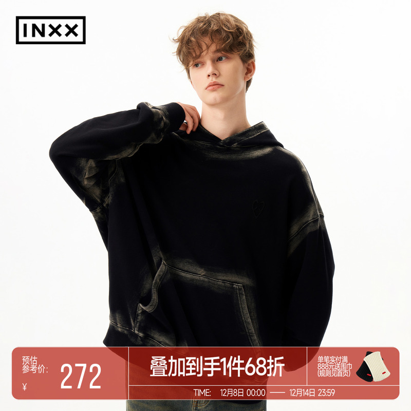 INXXAPYD潮牌新品喷马骝重工刺绣连帽卫衣男女同款APE4105188
