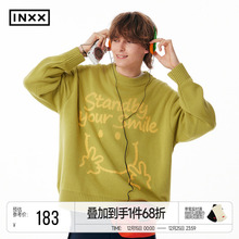 胡意旋同款INXX Standby 趣味笑脸毛衣男休闲套头针织衫女