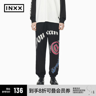 男女同款 针织长裤 inxxstreet ISD1230558 潮牌休闲裤