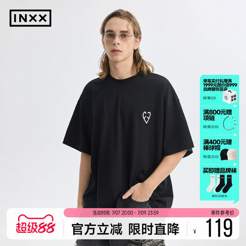 INXXAPYD黑白简约夏季短袖T恤