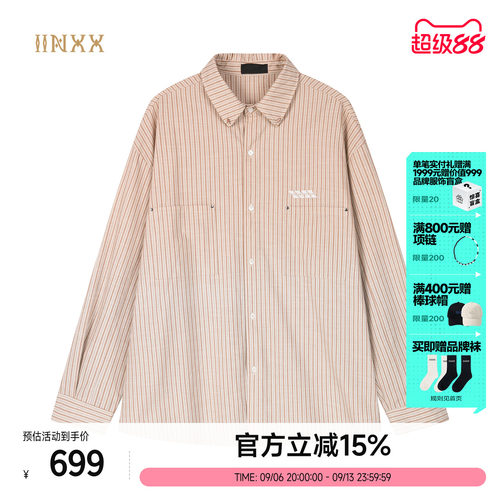 INXX宽松美式复古风长袖衬衣