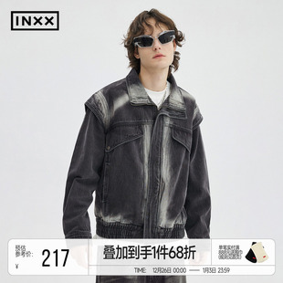 INXXStandby 重工做旧牛仔外套男设计感复古街头夹克无性别