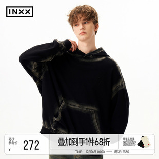INXXAPYD潮牌新品 APE4105188 喷马骝重工刺绣连帽卫衣男女同款
