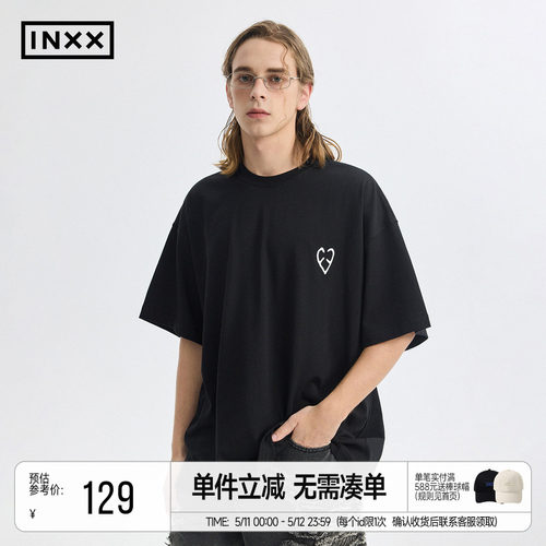 INXXAPYD黑白简约夏季短袖T恤