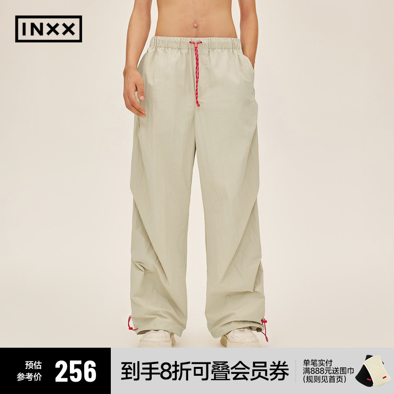 INXXStandby 美式阔腿伞兵工装裤男复古抽绳可调节休闲裤女