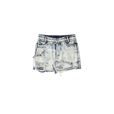 【INXX】时尚潮牌新品复古破洞水洗牛仔短裙女XCE2030783