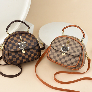 包包女包2023新款小圆包高级感斜挎包潮减龄休闲手提包学生单肩包