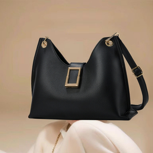 包包女包2024新款托特包大容量单肩黑色高级感大气腋下包妈妈包