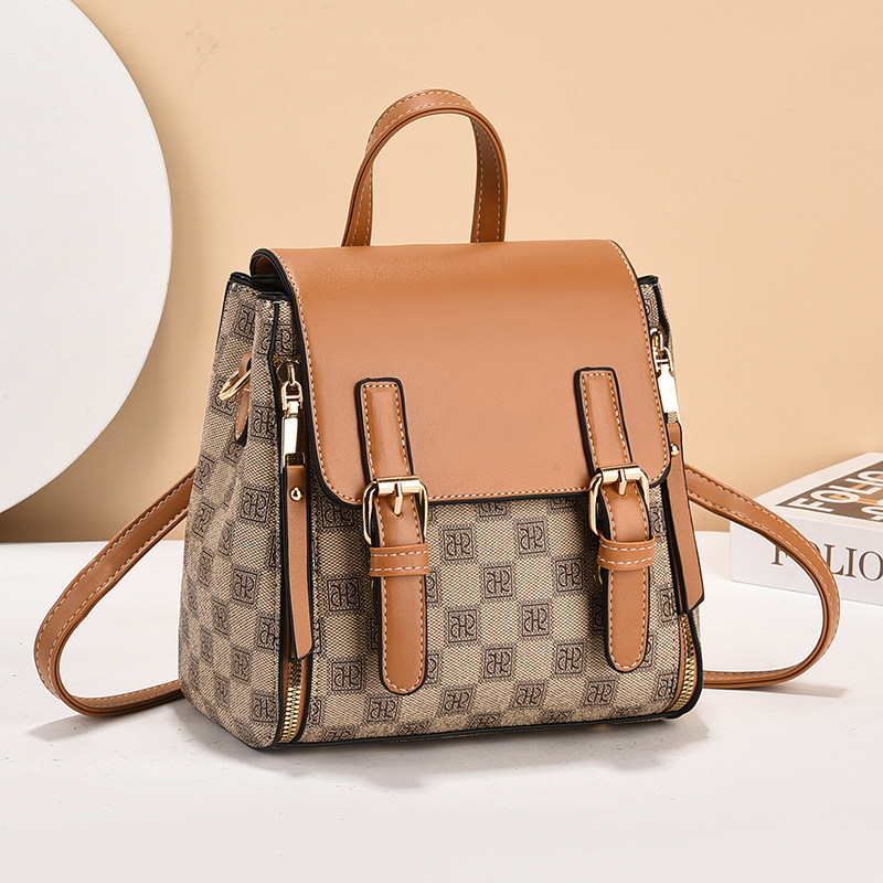 斜挎包小包包学生卡其女包黑色双肩包2024新款女小背包上班小拎包