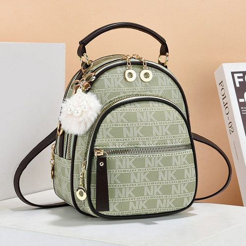 尼雯卡休闲女包双肩包贝壳包涤棉