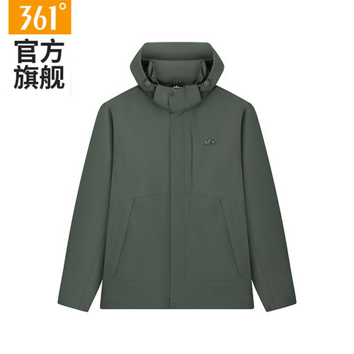 361运动风衣男装保暖连帽宽松