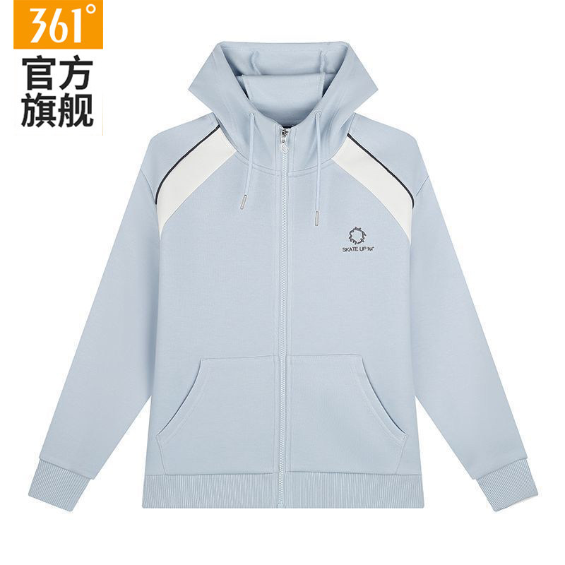 361运动外套女款休闲连帽开襟