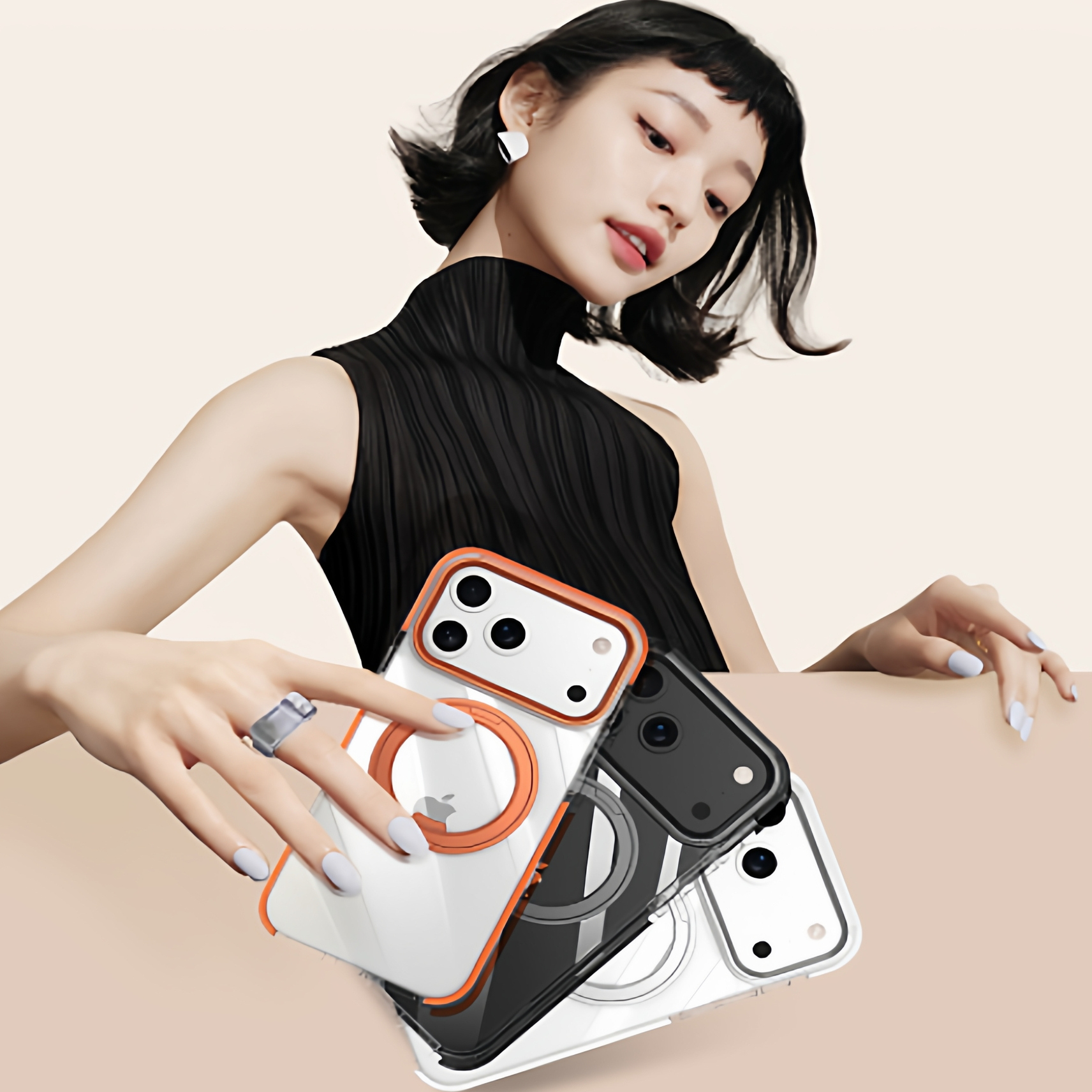 Papi酱强推O3Light新款支点壳iPhone17ProMax手机壳air适用苹果16支架15外壳14Pro磁吸14pm全包机套Q