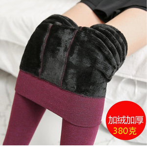 天天特价冬款女不起球高腰打底裤紧身加绒加厚显瘦外穿踩脚保暖裤