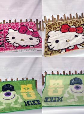 特  日本订单 hello kitty 大眼 法兰绒 毯子 膝盖毯 午睡毯