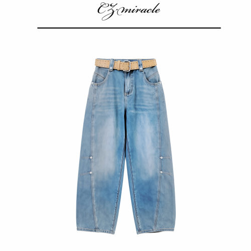 【巨藏肉】“藏肉小能手”/海岛棉弯刀裤牛仔裤JZ-2843c