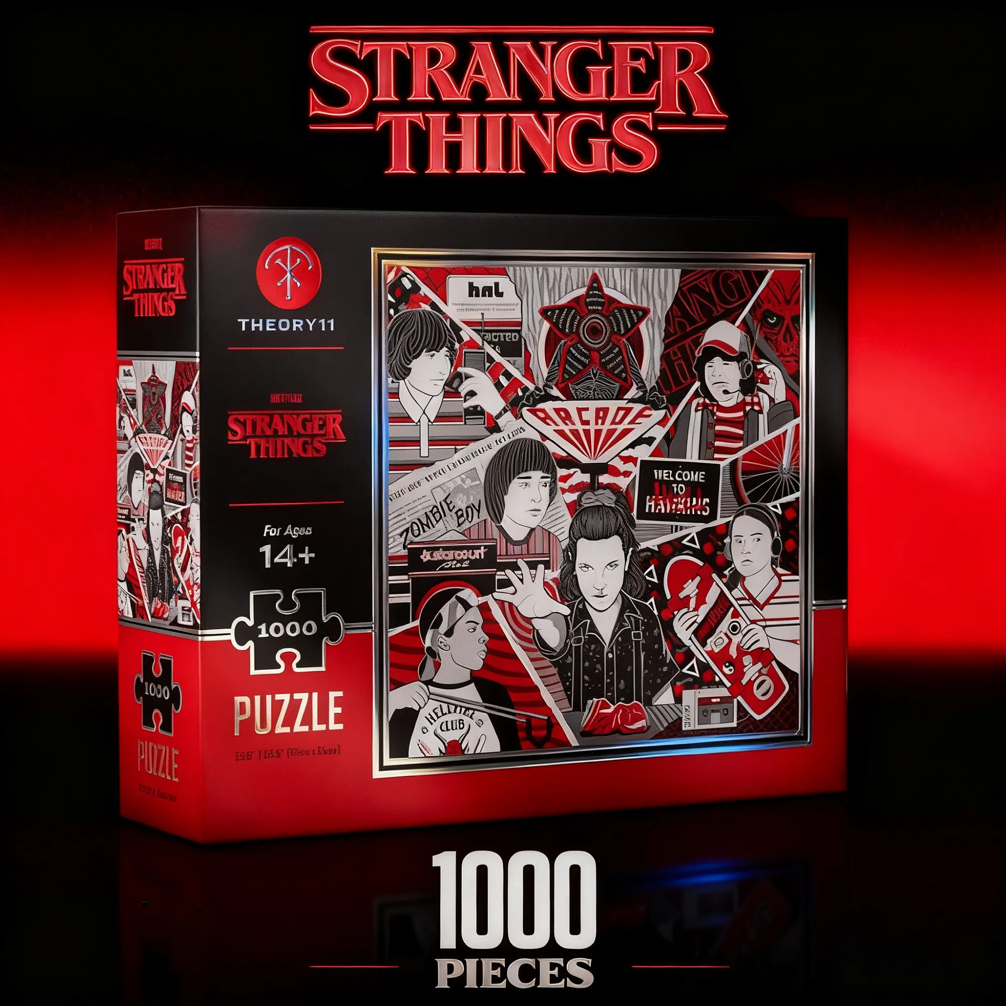 现货美国Stranger things怪奇物语美剧周边拼图玩具1000片礼物