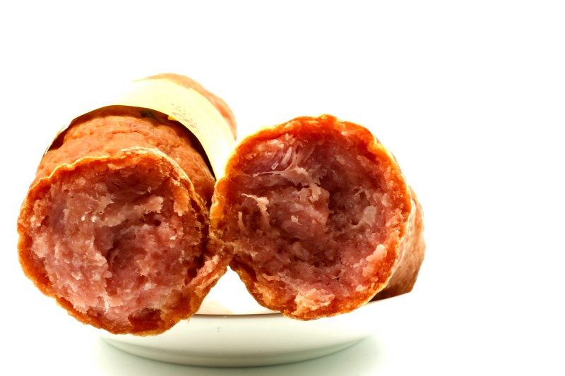 抚顺特产 抚顺洪发香肠瘦肉肠 洪发一号肠肉块肠500g/份 三斤包邮