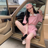 【新款】出货中蕾丝拼接夏季连体2291裤p115控168，女装连体裤，Mushroom