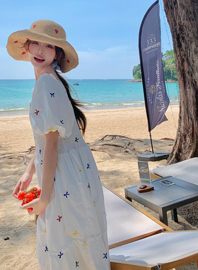 大货已出数据好 有买家秀夏法式复古泡泡袖连衣裙28008-P125K178