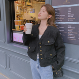 【秋冬款】30羊毛小香风短款毛呢外套2249p135k188，女装毛呢外套，Mushroom