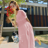 法式超好看天丝连衣裙女夏轻奢高级感气质绝美宽松显瘦莱赛尔裙子，女装连衣裙，Mushroom