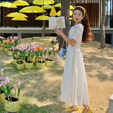 法式超好看天丝连衣裙女夏轻奢高级感气质绝美宽松显瘦莱赛尔裙子，女装连衣裙，Mushroom