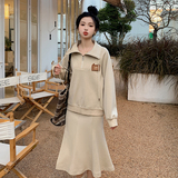 【2022春】7天出货可爱学院风卫衣裙套装011-951-p140-k198，女装卫衣/绒衫，Mushroom