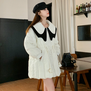 【新款】现货海军领70绒羽绒服设计款 2406 P255 K368,女装孕妇装,Mushroom