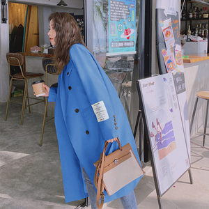 【大货已出】2022克莱因蓝西装过膝长款西装外套953-P135k198,女装西装,Mushroom