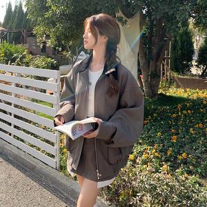 【新款】韩系复古条纹短外套女小个子2025春28003P185K258图片