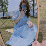 【】出货中今年新压皱小雏菊碎花连衣裙011-2103-P105K158，女装连衣裙，Mushroom