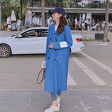 【秋装上新】现货克莱因蓝过膝超长款西装外套280-953-P135k198，女装西装，Mushroom