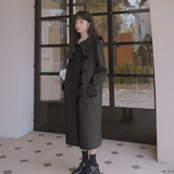 【秋冬新款款出货中】特色牛角扣呢大衣2250-p190k268，女装毛呢外套，Mushroom