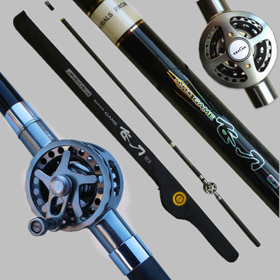 新款凯夫拉中通竿刀溪一体竿内走线6.3米台钓鱼竿碳素超轻渔具