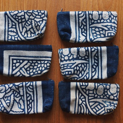 时舟温州indigo古布杂物包笔袋