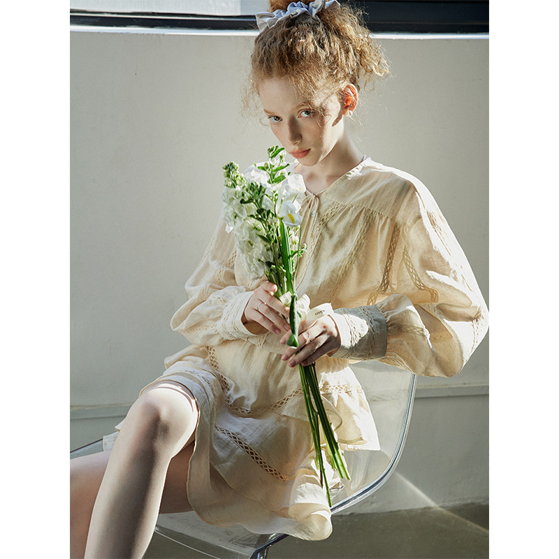 猫酱紫度假氛围感套装女夏季波西米亚风花边流苏两件套