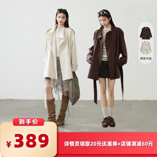 【所有女生的衣橱直播间】猫酱紫 一手长立领气质廓形风衣