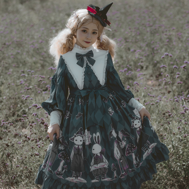 ¡¾ÏÖ»õ¡¿¶¾Ä¢¹½Ô´´lolitaСȹ×Ó OP°µºÚ»ªÀö ¸çÌØ¼òÔ¼ÂåÀöËþȹ×Ó