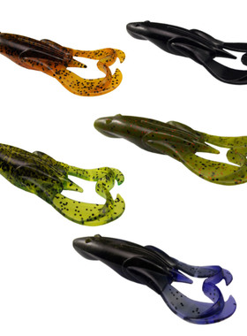 ESFISHING路亚鱼饵黑水面炸裂蛙假饵Noisy Flapper frog75mm青蛙