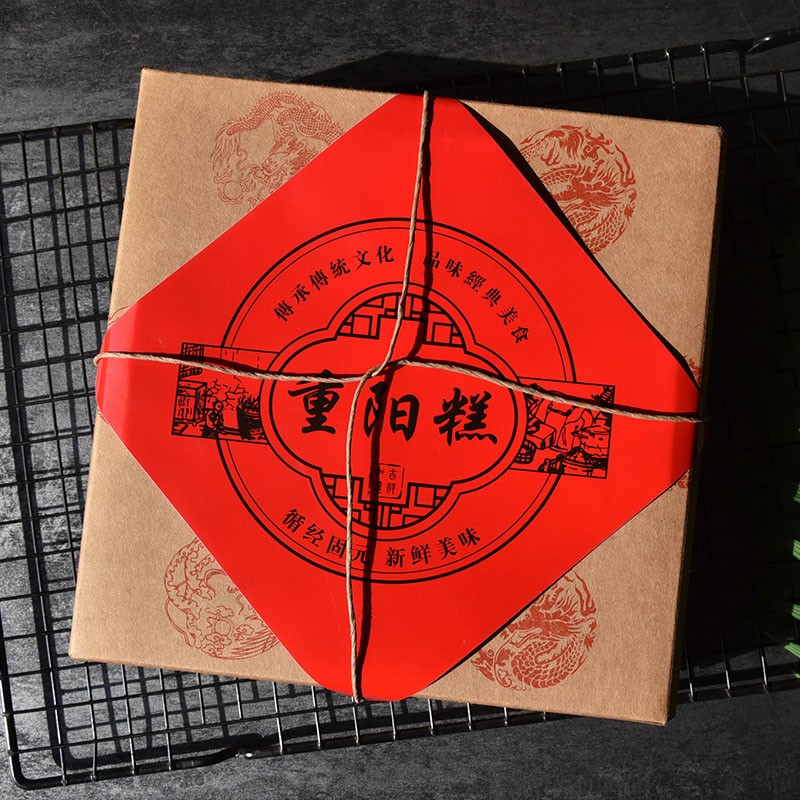 复古牛皮纸印花西点1礼品月饼