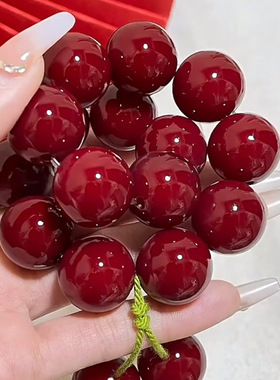 红色樱桃车厘子红菩提根手串